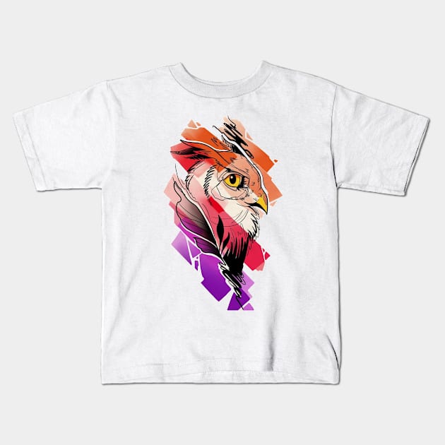 owl Kids T-Shirt by Stephanie Francoeur Art